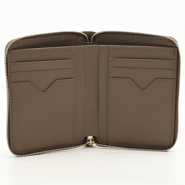 フェンディ ラウンドファスナー財布 レディース ブランド FENDI 8M0508 ブラウン 財布_5