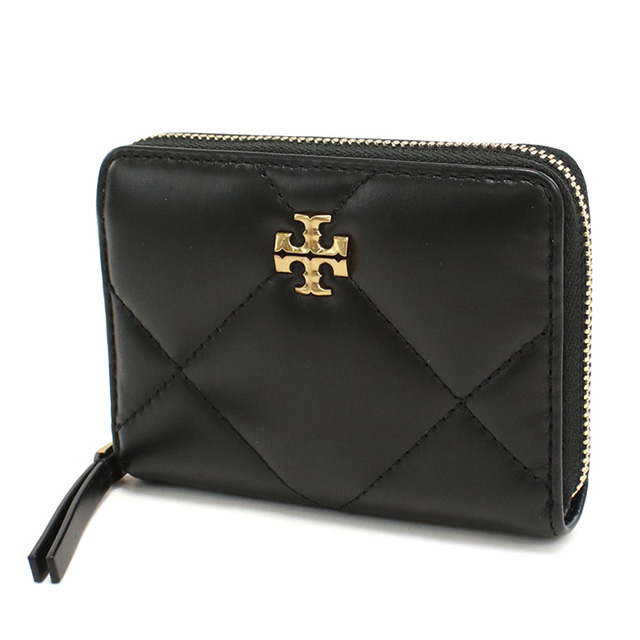 トリーバーチ ラウンドファスナー折財布 レディース ブランド Tory Burch KIRA DIAMOND QUILT レザー 159791 ブラック 財布_2