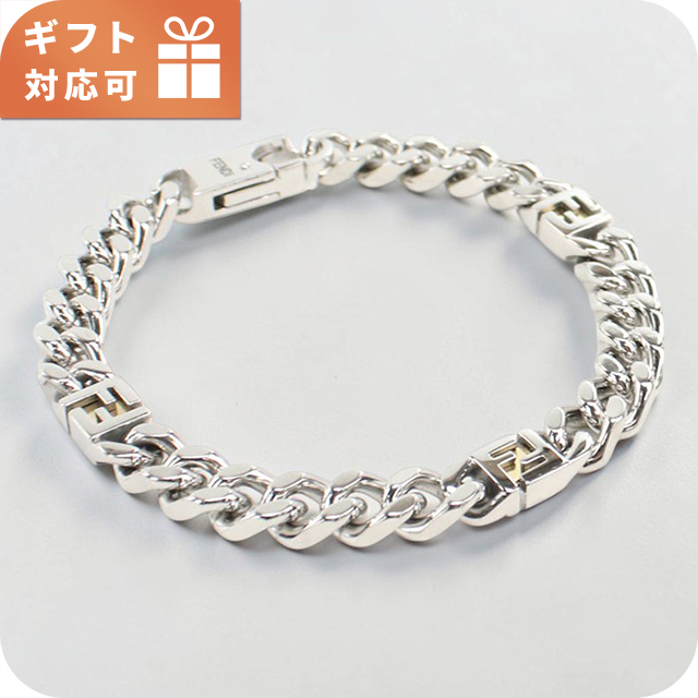 フェンディ ブレスレット メンズ ブランド FENDI 7AK018 シルバー アクセサリー 選べるモデル 腕輪 ジュエリー ブランド 高級 おしゃれ プレゼント 男性 実用的 かっこいい