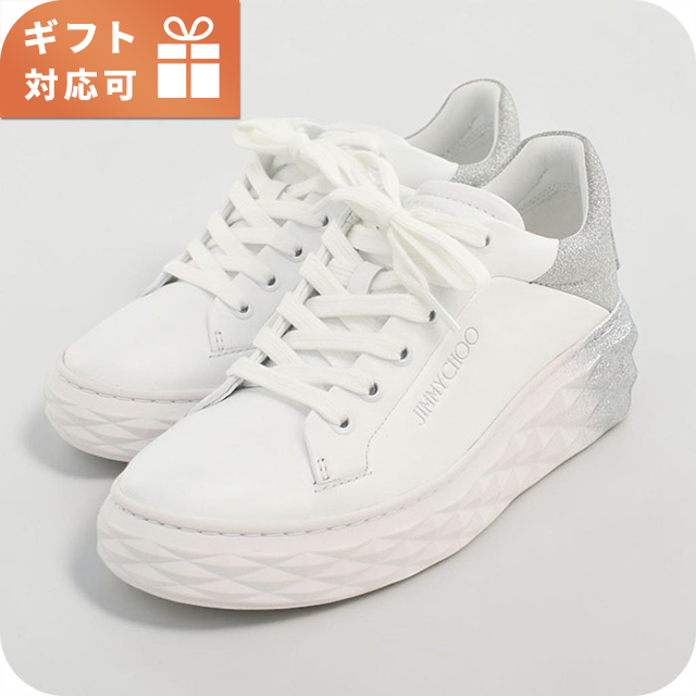 ジミーチュウ スニーカー レディース ブランド JIMMY CHOO レザー DIAMOND MAXI-F II ホワイト シューズ 選べるモデル