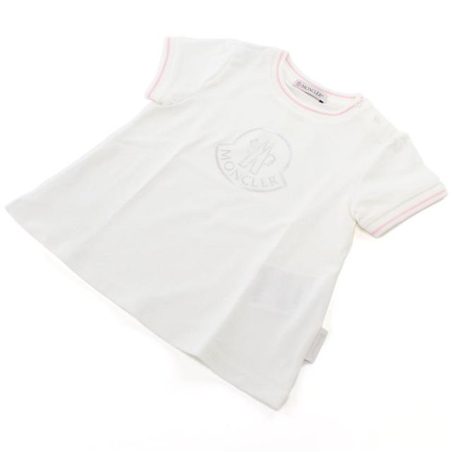 モンクレール Tシャツ ベビー MONCLER ポルトガル 8C73510 ホワイト系