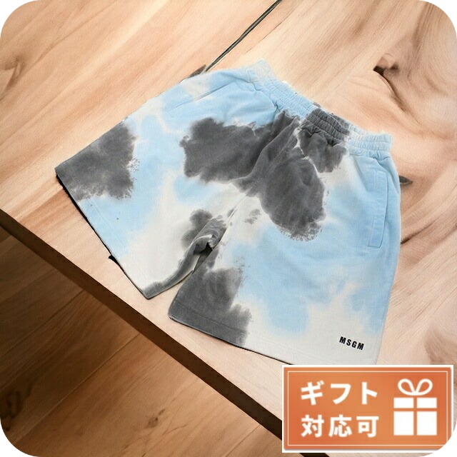 エムエスジーエム ハーフパンツ メンズ MSGM コットン100% イタリア 3240MB67 ブルー系 マルチカラー ファッション 選べるモデル