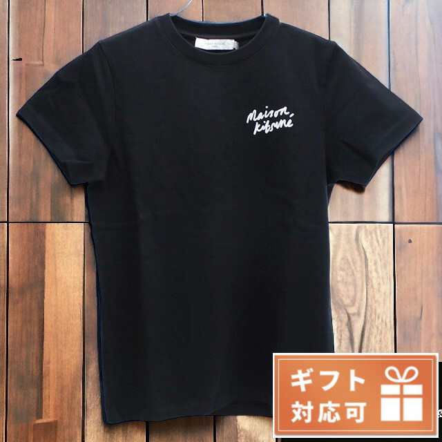 【2日間限定★全品400円OFFクーポン】 メゾンキツネ Tシャツ レディース ブランド MAISON KITSUNE コットン100% ポルトガル IW00131 BLACの通販は