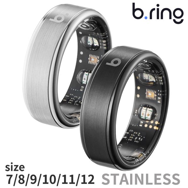 ブリング G2 第二世代 充電式クォーツ スマートリング ブランド メンズ レディース Bluetooth b.ring 選べるモデル B075SBK2 B085SBK2 B095SBK2 B105SBK2 B115SBK2 B125SBK2 B075SSV2 B085SSV2 B095SSV2 B105SSV2 B115SSV2 B125SSV2