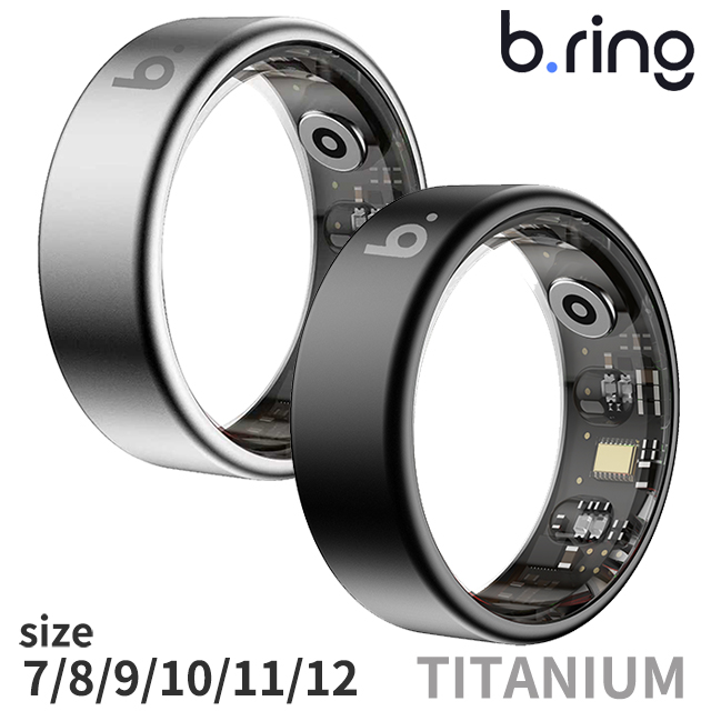 ブリング G2 第二世代 充電式 スマートリング ブランド メンズ レディース 睡眠・健康管理 Bluetooth b.ring シルバー ブラック 黒 選べるモデル