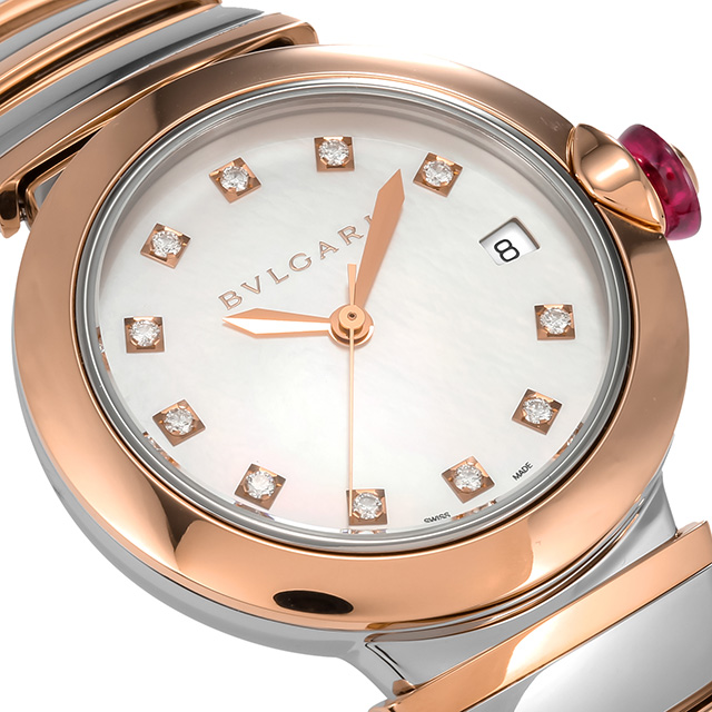 ブルガリ ルチェア 自動巻き 腕時計 レディース ダイヤモンド BVLGARI