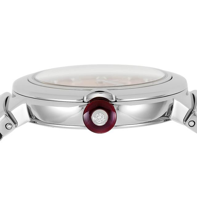 ブルガリ ルチェア クオーツ 腕時計 ブランド レディース ダイヤモンド BVLGARI LU28C2SL/12 アナログ ピンクシェル レッド 赤 スイス製