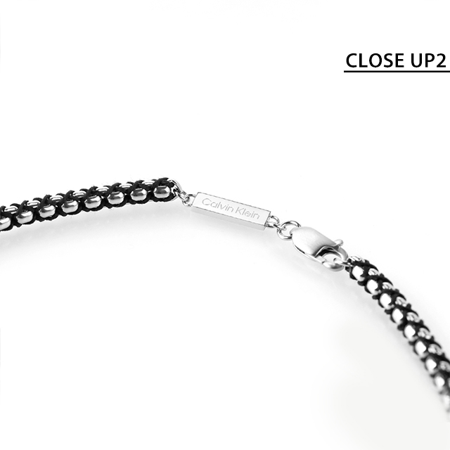 カルバンクライン ネックレス メンズ ブランド CALVIN KLEIN FUSED 35100038 シルバー ブラック アクセサリー_3