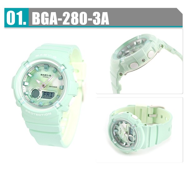 ベビーg ベビージー baby-g 腕時計 レディース BGA-280 ワールドタイム