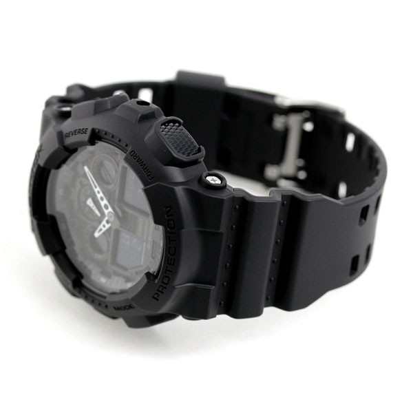 gショック ジーショック G-SHOCK ブラック 黒 GA-100-1A1DR New ...