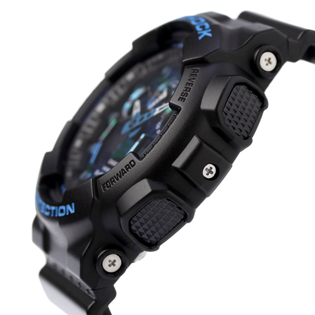 gショック ジーショック G-SHOCK GA-100CB-1ADR ブルー ブラック 黒 CASIO カシオ 腕時計 メンズ ブランド おしゃれ 防水 軽い プレゼント 男性 実用的_2