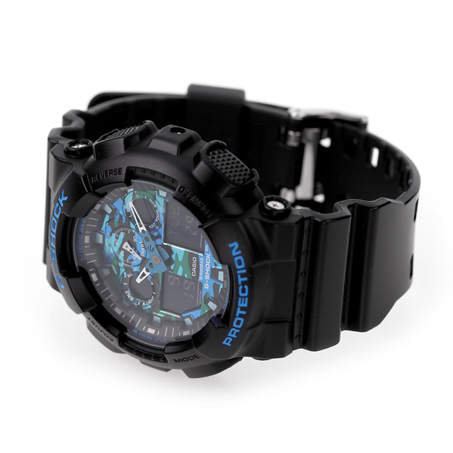 gショック ジーショック G-SHOCK GA-100CB-1ADR ブルー ブラック 黒 CASIO カシオ 腕時計 メンズ ブランド おしゃれ 防水 軽い プレゼント 男性 実用的_3