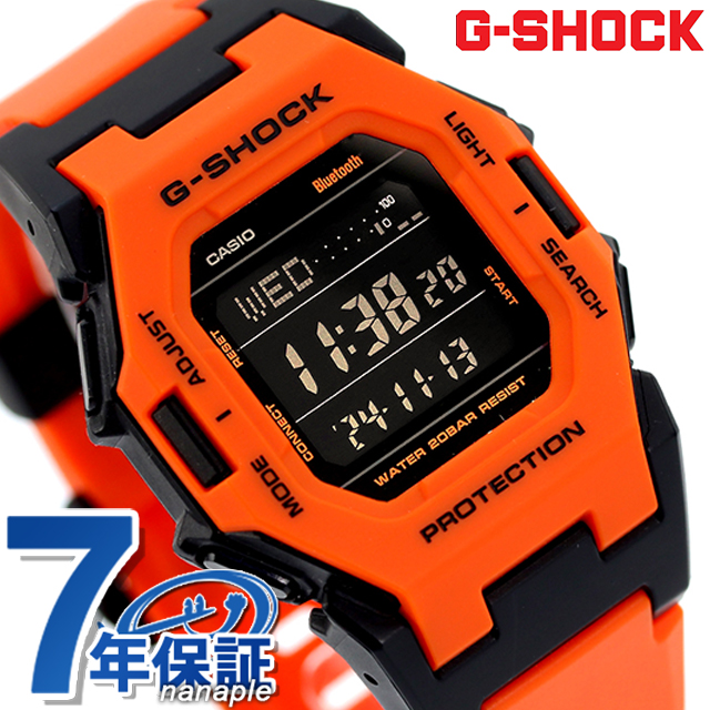 CASIO G-SHOCK デジタル腕時計 ブラック/オレンジ G-SHOCK デジタル腕時計 黒/オレンジ