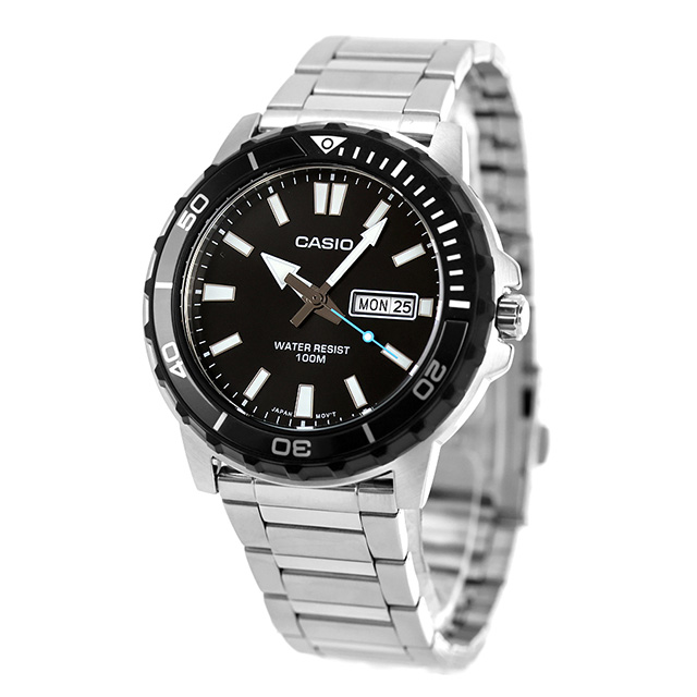 カシオ チープカシオ CASIO クォーツ 電池式 MTD-125D-1A3V スタンダード 海外モデル メンズ チプカシ 腕時計 ブランド カシオ casio アナログ ブラック 黒 おしゃれ 防水 小さい 軽い かわいい プレゼント 実用的_1