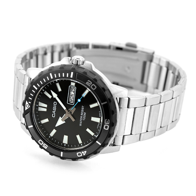 カシオ チープカシオ CASIO クォーツ 電池式 MTD-125D-1A3V スタンダード 海外モデル メンズ チプカシ 腕時計 ブランド カシオ casio アナログ ブラック 黒 おしゃれ 防水 小さい 軽い かわいい プレゼント 実用的_3