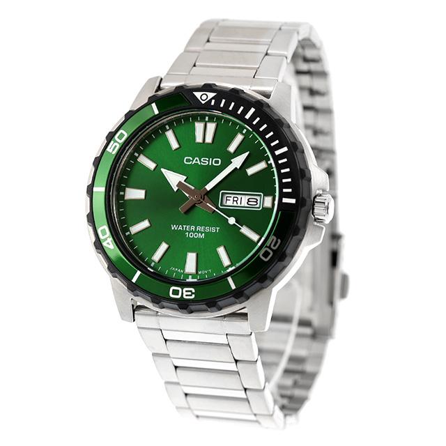 カシオ チープカシオ CASIO クォーツ 電池式 MTD-125D-3AV スタンダード 海外モデル メンズ チプカシ 腕時計 ブランド カシオ casio アナログ グリーン おしゃれ 防水 小さい 軽い かわいい プレゼント 実用的_1