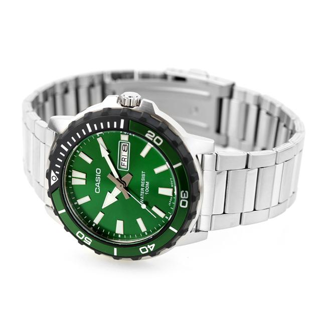 カシオ チープカシオ CASIO クォーツ 電池式 MTD-125D-3AV スタンダード 海外モデル メンズ チプカシ 腕時計 ブランド カシオ casio アナログ グリーン おしゃれ 防水 小さい 軽い かわいい プレゼント 実用的_3
