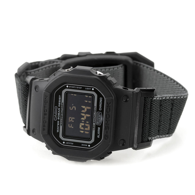 gショック ジーショック 5600 G-SHOCK NEW CLOTH BANDシリーズ クォーツ 電池式 DW-5600MNC-1 メンズ 腕時計 ブランド カシオ casio デジタル ブラック 黒 おしゃれ 防水 プレゼント 男性 実用的_3