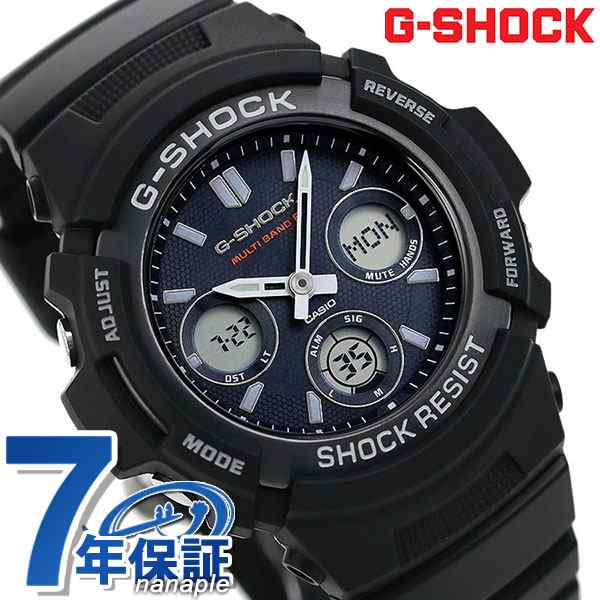 G-SHOCK 電波ソーラー腕時計 メンズ ブルー ブラック カシオ g ...