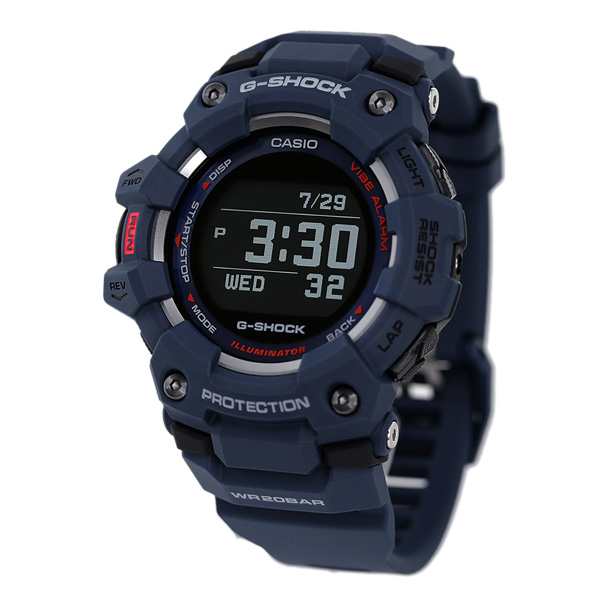 gショック ジーショック G-SHOCK ジースクワッド GBD-100-2DR Bluetooth ブラック 黒 ネイビー CASIO カシオ  腕時計 メンズ｜au PAY マーケット