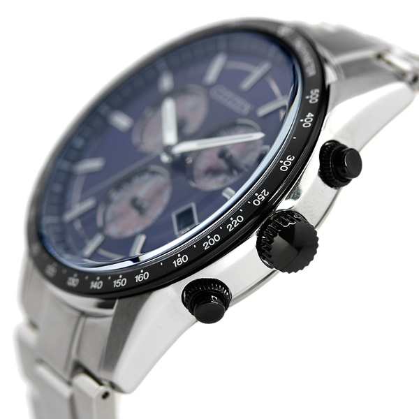 シチズン エコドライブ クロノグラフ 日本製 ソーラー メンズ 腕時計 BL5496-96L CITIZEN COLLECTION ブルー｜au  PAY マーケット
