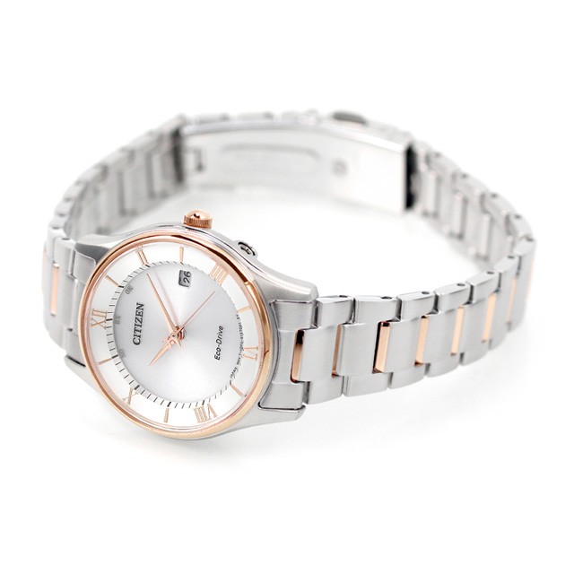 シチズン エコ・ドライブ電波 薄型 レディース 腕時計 ES0002-57A シルバー ピンクゴールド｜au PAY マーケット