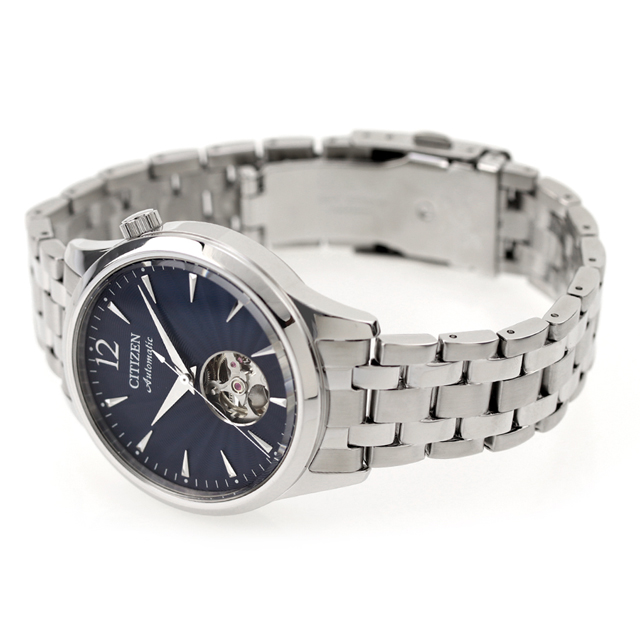 シチズン コレクション メカニカル オープンハート 自動巻き 腕時計 メンズ オープンハート CITIZEN COLLECTION NH9131-73L アナログ ネイビー ブランド おしゃれ 防水 プレゼント 男性 実用的_3