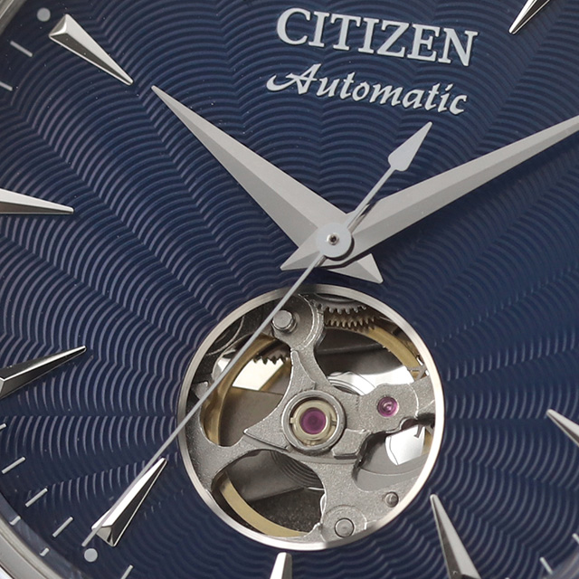 シチズン コレクション メカニカル オープンハート 自動巻き 腕時計 メンズ オープンハート CITIZEN COLLECTION NH9131-73L アナログ ネイビー ブランド おしゃれ 防水 プレゼント 男性 実用的_5