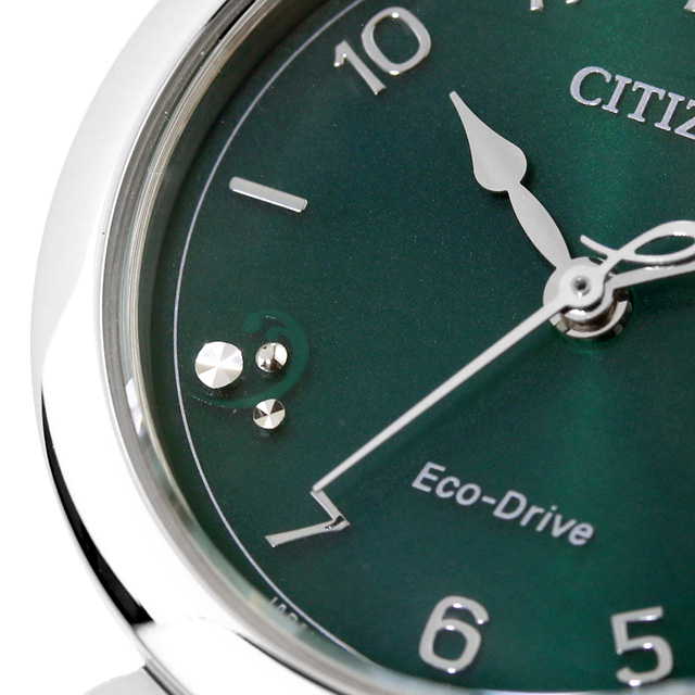 シチズン エル ROUND collection 光発電エコドライブ 腕時計 レディース ソーラー CITIZEN L EM1130-83X アナログ グリーン ブランド おしゃれ 防水 軽い 華奢 かわいい プレゼント 女性 実用的_5