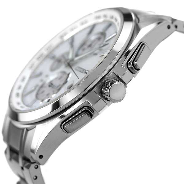 AT8040-57A シチズン アテッサ エコドライブ 電波時計 メンズ 腕時計 ブランド チタン クロノグラフ CITIZEN ATTESA  ホワイト 白 時計の通販はau PAY マーケット - 腕時計のななぷれ | au PAY マーケット－通販サイト