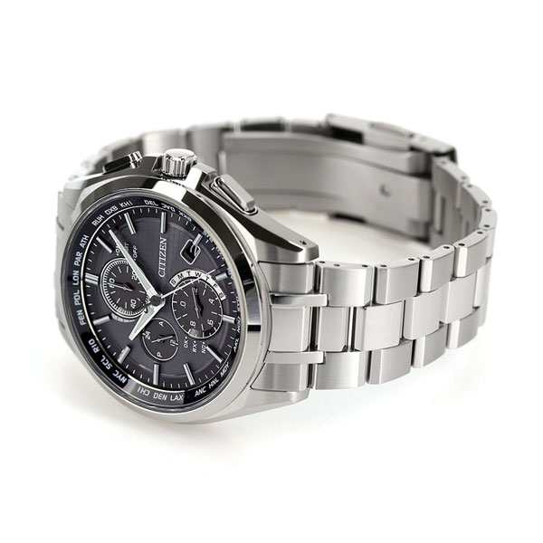 AT8040-57E シチズン アテッサ エコドライブ 電波時計 メンズ 腕時計 ブランド チタン クロノグラフ CITIZEN ATTESA  ブラック 黒 時計の通販はau PAY マーケット - 腕時計のななぷれ | au PAY マーケット－通販サイト