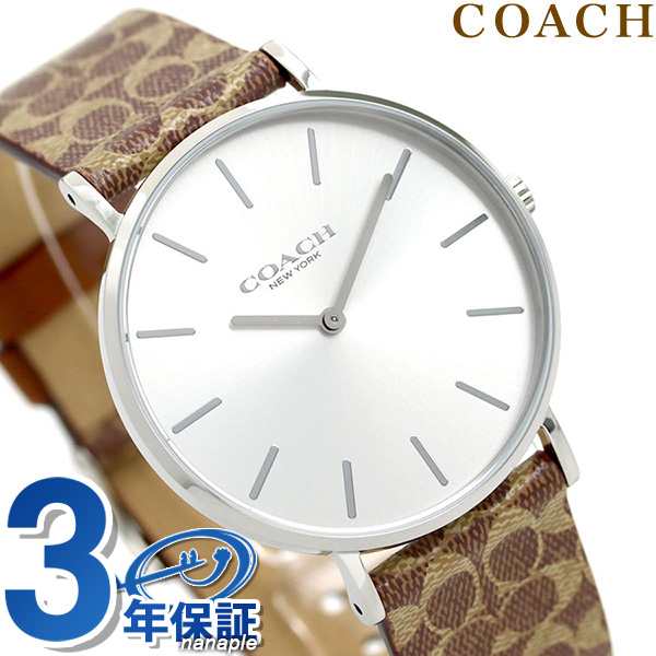 先着1 000円割引クーポン あす着 コーチ Coach 腕時計 レディース 36mm シグネチャー柄 革ベルト ペリーの通販はau Pay マーケット 腕時計のななぷれ