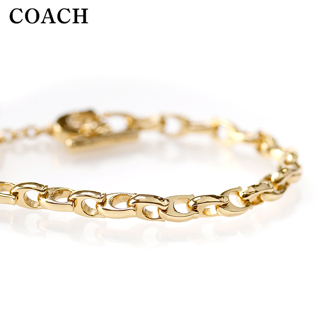コーチ ブレスレット レディース ブランド COACH ロゴ 376745 GLD 710 ゴールド アクセサリー