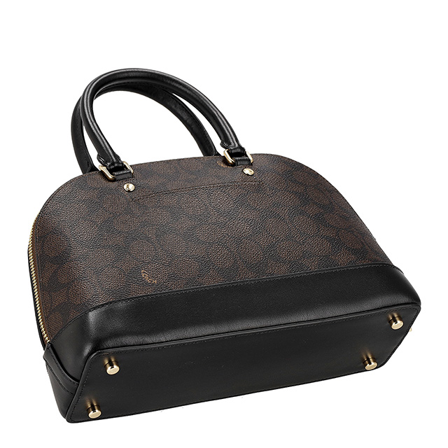 コーチ ハンドバッグ 2way ショルダーバッグ 斜めがけ レディース アウトレット ブランド COACH CCQ26 IMXAQ 27583 ダークブラウン/ブラック 軽量 小さめ 手提げ 高級 おしゃれ プレゼント 女性 実用的 かわいい_5