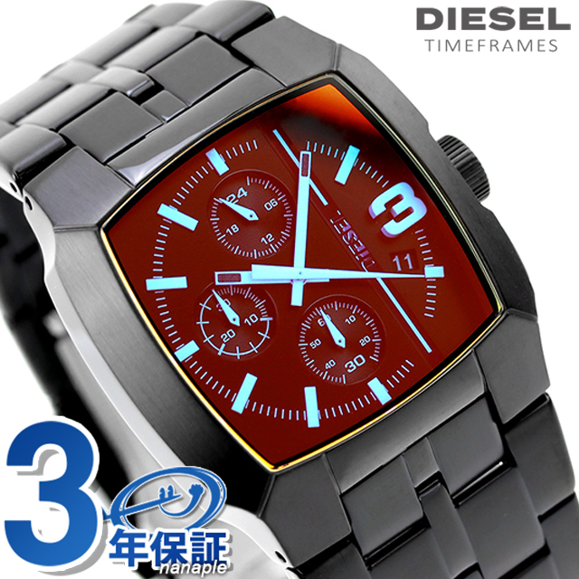 DIESEL - ☆ディーゼル 時計 ブラック 腕時計 クロノグラフ