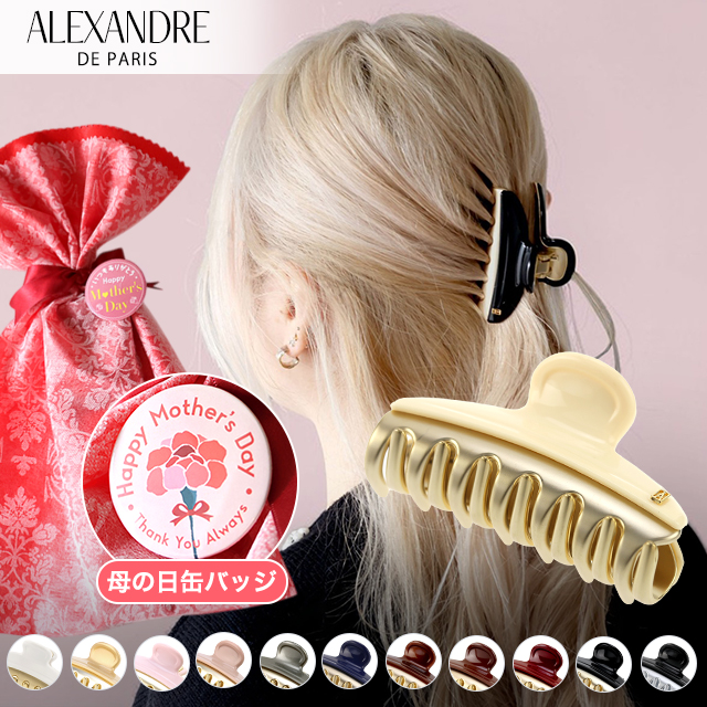 アレクサンドル ドゥ パリ ヘアクリップ レディース ブランド ALEXANDRE DE PARIS ヴァンドームMクリップ ICCM-15571-02 ヘアアクセサリー 選べるモデル