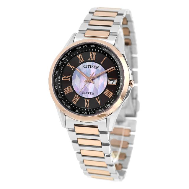 CITIZENエクシード.エコドライブ.チタン.クロノグラフ電波ソーラー