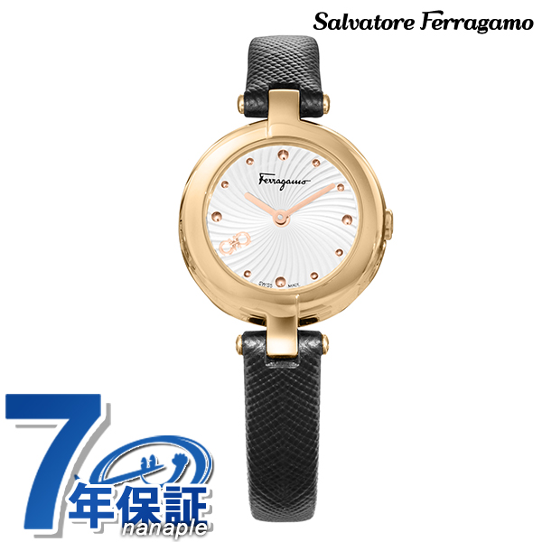 サルヴァトーレ フェラガモ MINIATURE クォーツ 電池式 腕時計 ブランド レディース Salvatore Ferragamo SFAT01724 アナログ シルバー ブラック 黒 スイス製