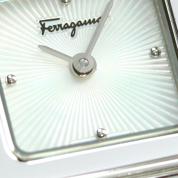 フェラガモ Ferragamo 時計 レディース スイス製 スクエア SFBY00119 腕時計 ホワイトシェル プレゼント ギフト_5