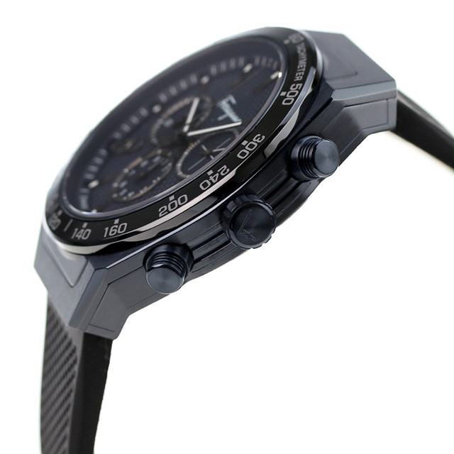 サルヴァトーレ フェラガモ SLX Chronograph クオーツ 腕時計 メンズ クロノグラフ Salvatore Ferragamo SFHR00220 アナログ ネイビー ブラック 黒 スイス製 高級 ブランド おしゃれ 防水 プレゼント 男性 実用的_2