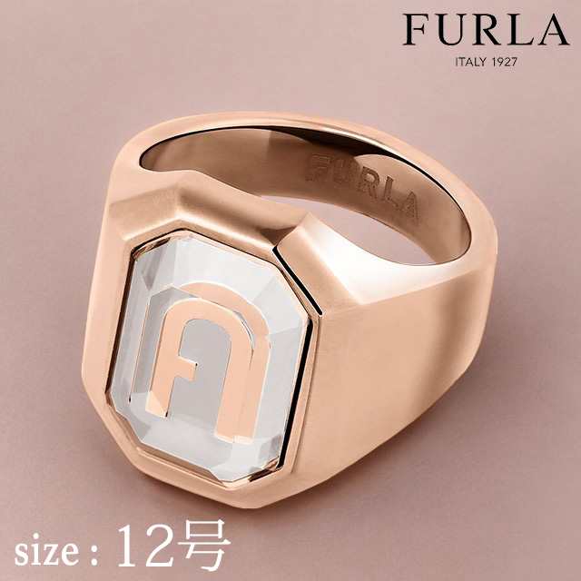 フルラ リング レディース ブランド FURLA オクタゴナル リング ステンレススチール(ピンクゴールドPVD) FJ0303RT2 ピンクゴールド アク