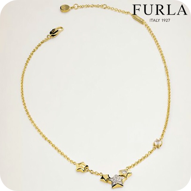 フルラ ネックレス レディース ブランド FURLA スターズ ネックレス ステンレススチール(イエローゴールドPVD) 星 FJ6002NTU イエローゴールド アクセサリーの通販は