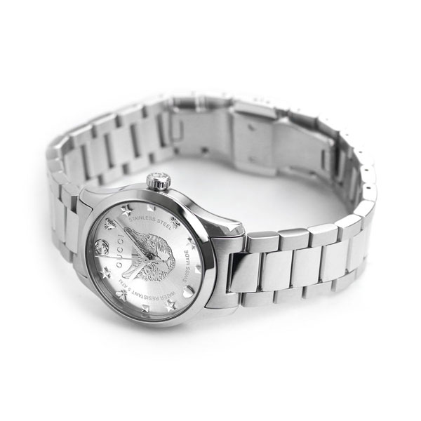 グッチ 時計 Gタイムレス 27mm 猫 レディース 腕時計 YA126595 GUCCI シルバー_3
