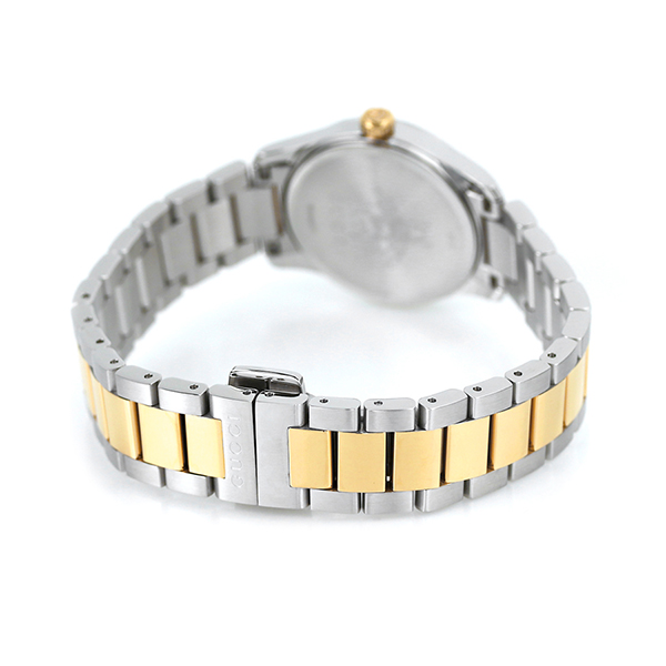 グッチ Gタイムレス 27mm スイス製 クオーツ レディース 腕時計 YA1265016 GUCCI シルバー×ゴールド_4