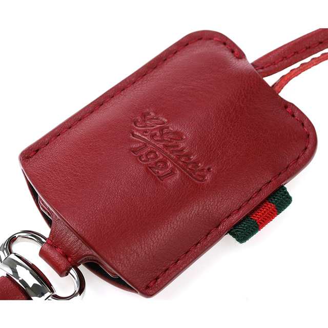 グッチ グッチ1921 クオーツ 懐中時計 メンズ レディース ペンダントウォッチ 革ベルト GUCCI YA130418 ホワイト レッド 白 スイス製の通販は