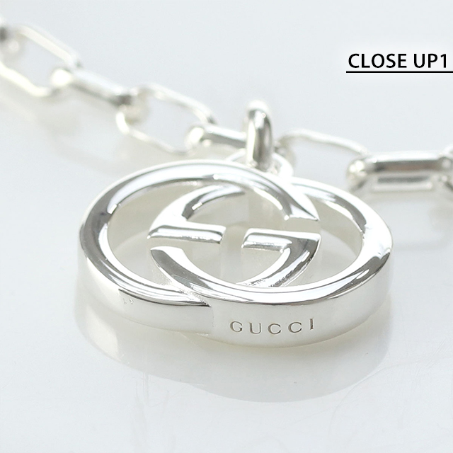 グッチ ブレスレット メンズ ブランド GUCCI インターロッキングG チェーン シルバー925 295711 J8400 8106 シルバー アクセサリー 選べるモデル_2