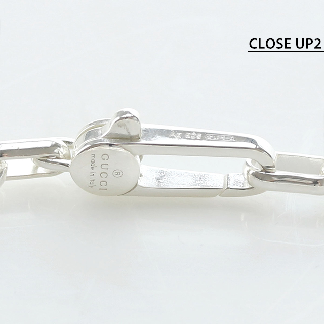 グッチ ブレスレット メンズ ブランド GUCCI インターロッキングG チェーン シルバー925 295711 J8400 8106 シルバー アクセサリー 選べるモデル_3