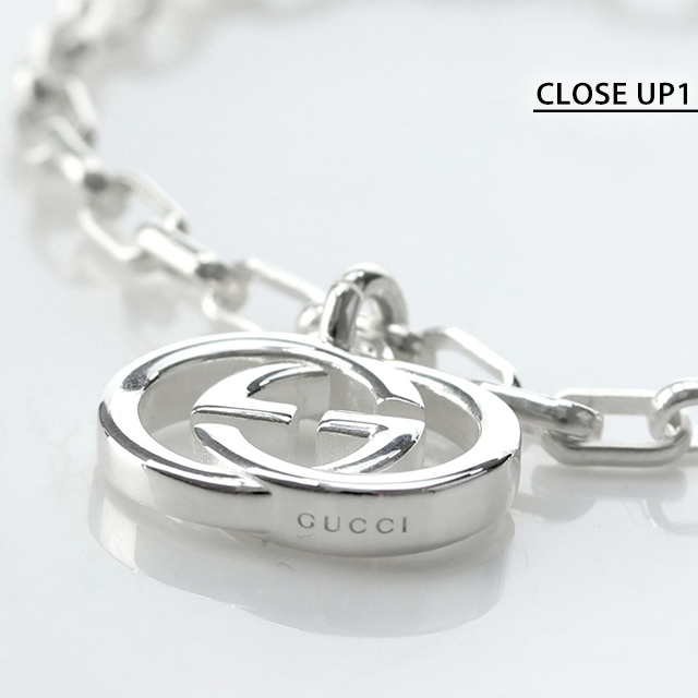 グッチ ブレスレット メンズ ブランド GUCCI インターロッキングG XL チェーン シルバー925 295711 J8400 8106 シルバー アクセサリー_2