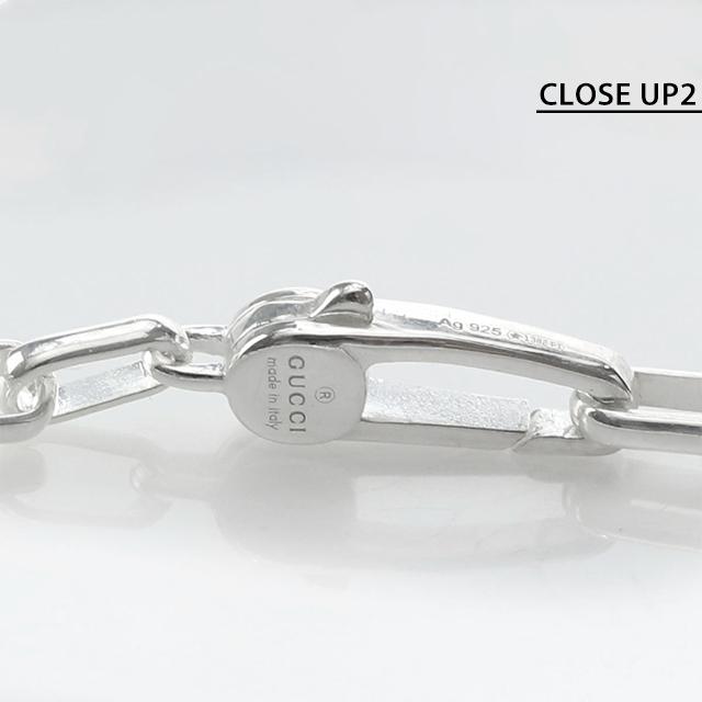 グッチ ブレスレット メンズ ブランド GUCCI インターロッキングG XL チェーン シルバー925 295711 J8400 8106 シルバー アクセサリー_3