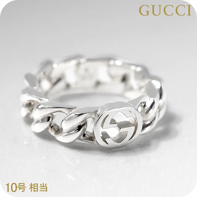 グッチ 指輪 メンズ レディース GUCCI インターロッキング 10サイズ ロゴ 843972 J8400 0818 シルバー アクセサリー リング ジュエリー ブランド 高級 おしゃれ プレゼント 男性 実用的 かっこいい 33,618円